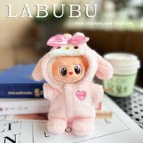 Labubu lėlės drabužiai Pingvinas Ryklis Bitė Dinzauras Vienspalvis kostiumas - Mielas gyvūno kombinezonas 17 cm Pullip Blythe OB11 BJD lėlėms No Dolls black