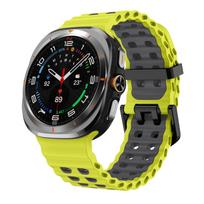Vandenyno silikoninis dirželis Samsung Galaxy Watch Ultra 47mm 2025/8 Classic 46mm Sportinis apyrankės dirželis Galaxy Watch 8 44mm 40mm Galaxy Ultra 47mm black