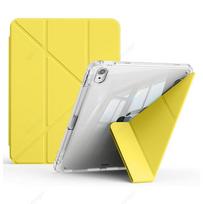 Y-lankstomas dėklas iPad Air11 13 colių M3 M2 / Pro11 13'' M5 M4 A16 11-osios kartos Air 4 5 10-osios 9-osios 10.2 10.5 10.9 skaidriu galiniu dangteliu Pro 12.9 4th 5th 6th geltona