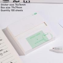 100sheets Pearlescent Color Posits Sticky Notes Pads Paper Stickers Posted It Notebook Memo Notepad Pull-out Message Sticker balta