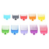 10PCS Hair Clipper Guide Comb Set for Wahl Hair Clippers Limit Combs Hair Trimmer Guards Attachments Hair Salon Tool Set gray