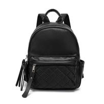 Quilted Mini Backpack with Top Handle Multiple Zipper Pockets Casual Lightweight Daypack for Women Daily Travel juoda