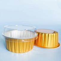 50Pcs Ramekins with Lids, 5oz Aluminum Foil Baking Cups Cupcake Muffin Liners Pudding Dessert Cups for Wedding Birthday auksas