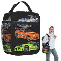 Movie Fast And Furious Brian O'connor Insulated Lunch Bag for Women Children Leakproof Food Boxes Thermal Lunch Box Tote One Size gray