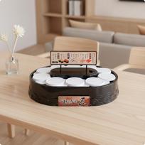 Multipurpose Sushi Display Machine | Tabletop, Rotating Machine, for Dessert Tables gray
