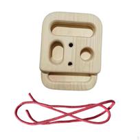 Portable Hangboard Fitness Equipment Home Gym Use Sturdy Fingerboard Trainer beige