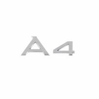 Nauji automobilio aksesuarai, tinkami Audi A4 2008-2017, automobilio logotipas 4 žiedai, priekinių grotelių ženklelis, galinis emblema, Quattro Sline lipdukas white