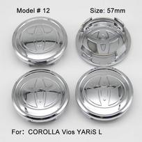 4Pcs 57/62mm Car Wheel Center Hub Cap Rim Cover For Toyota Corolla RAV4 PI46 LEVIN Yaris C-HR Camry Prius Prado  Car Auto Accessories gray