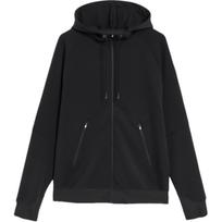 On Zipped Hoodie With Logo Pattern Solid Color Hooded Jacket Men Jacket Black 1ME11440553 L black