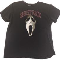 Fun World Ghost Face T-shirt 100% Cotton Adult XL Scream Halloween Icon Black Unisex T-Shirt XL black
