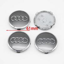 Audi B5 4 vnt. 135 MM Automobilio ratlankių gaubteliai 4F0601165N Audi A4 A5 A6 A7 Q3 Q5 A3 S5 Priedai Automobilio rato centriniai gaubteliai Ratlankių gaubteliai Stilius gray
