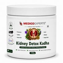 MedicoExperts Kidney Detox Kadha - 6 Herb Ayurvedic Powder | Punarnava, Gokhru, Neem Chal | Supports Healthy Kidney Function | FSSAI Licensed | 100g