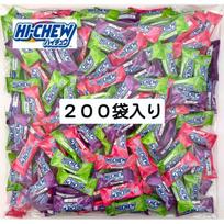 Morinaga Seika Hi-Chew Bulk Mini 3 Variety Assortment 200 Bag Set Individually Wrapped Large Capacity Snacks Treats Gifts Parties Various Events white