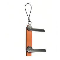 USB Type C Flat Charger Charging Cable C Kick Cable Stand With Invisible Support Foldable Phone Holder 240W Charge Wire Bracket oranžinė