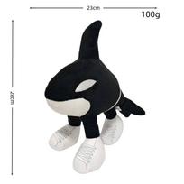 Tung Tung Tung Sahur Shark Plushie Doll Toys Cute Black African Cappuccino Shark Plush Toys Pillow Fans Peripheral Gift white