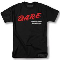 Dare Shirt Classic Dare Logo 90s Vintage Graphic Design Tshirt L gray