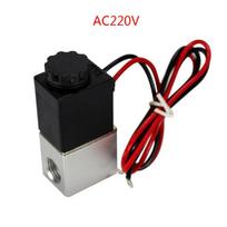 DC12V/DC24V/AC220V 2-Way 2-Position Normally Closed Small Electric Solenoid for Valve Air Pneumatic for Valve Replacemen 22*61mm