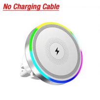 Xiaomi RGB Light Car Magnetic Wireless Charger Phone Holder Air Vent Stand For Magsafe iPhone 16 15 14 13 12 Pro Max Fast Charging Dock black