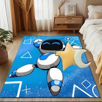 Space Adventure Astro Bot Rug Game Carpet, Floor Mat for Bedroom Living Room Entryway Rug, Home Decor Idea Gift for Christmas birthday 80cmx120cm