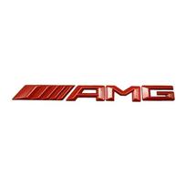 Metal Car 3d Rear FJJSE3 Letter Emblem Trunk Sticker for Mercedes benz AMG C E S GLE CLC Class W204 W203 W205 W124 W221 W213 W212 raudona