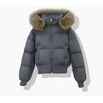 Žiemos Blizgus Cirkonio Kailio Apykaklės Su Gobtuvu Pūkinė Parka Moterims Medvilninė Paminkštinta Užtraukiama Trumpa Striukė Atsitiktinė Kasdieninė Viršutinė Apranga 2026 L black
