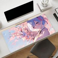 Cute R-Re Zero Rem Mouse Pad  Non-slip Locking Edge DeskMat PC Laptop Accessories Rubber Office Keyboard Large Game XXL carpet 30cmx80cm