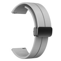 Magnetinis užsegimas Silikoninis dirželis Huawei Watch GT 3 2 Pro 42mm GT4 46mm For honor Magic Xiao Mi Watch S1 Pro/Watch color 2 20mm 22mm Dirželis Apyrankė 22mm pilka