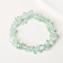 Natūralaus citrino skaldytų akmenukų elastinis apyrankė: Netaisyklingos neapdoroto akmens karoliukai šviežio, universalaus stiliaus 5-8mm Bead white