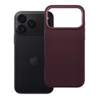Case for iPhone 18 Pro Max / 17 Pro Max Forcell F-Protect Frame Premium compatible with MagSafe dark cherry
