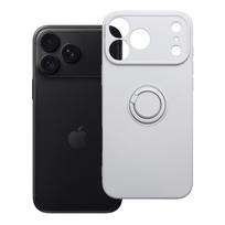 Case for iPhone 18 Pro Max / 17 Pro Max Silicone Ring silver