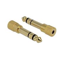 Delock 6.35mm to 3.5mm AV adapter jack, gold (65361)