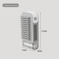 Multifunctional soap foaming box, laundry brush, roller box, household non-slip drain soap storage box gray