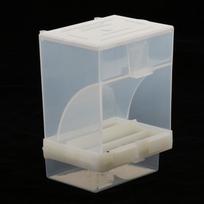 Bird Cockatiels Feeder Automatic Plastic Food Container Parrot Proof gray