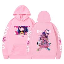 Men And Women Oshi No Ko Anime Manga Printed Vintage Sweatshirts Harajuku Hoodies Fashion Streetwear Hoodie 3XL white