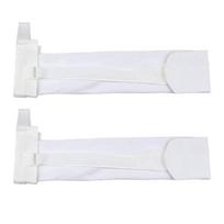 Elastic Compression Socks with Single Strap for Plantar Fasciitis and Foot Drop Support white