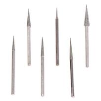 6 vnt 1–4 Mm deimantinio šlifavimo galvutės adatos antgaliai graviravimo raižybos įrankis 2,35 mm