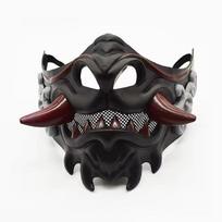 Halloween Japanese Samurai Ghost Devil Mask Halloween Devil Warrior Role Playing Horror Devil Warrior Prajna Killer Thick Mask juoda
