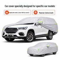 Jetour X90 Car Cover: Sun Protection, Waterproof, Heat Insulation, All-Season, Oxford Fabric. gray