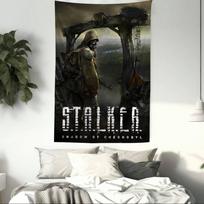 STALKER 2 Heart of CChornoby Hanging Bohemian Tapestry Hanging Tarot Hippie Wall Rugs Dorm Japanese Tapestry 74x94cm(29x37in) gray