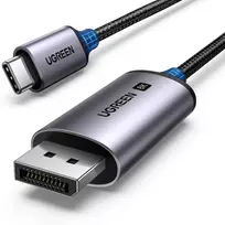 UGREEN CM556 cable with USB-C and DisplayPort 8K connectors, 3 m long - gray