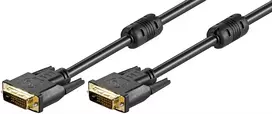 Goobay DVI-D Full HD cable Dual Link, 2.0m gold plated