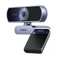 UGREEN Webcam USB FHD 2K@30FPS with Dual Noise Cancelling Microphone, Privacy Cover