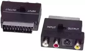 Goobay SCART-to-3RCA+S-Video adapter with switch