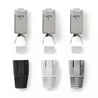 Nedis RJ45 Pass Through Connector for CAT7 FTP Solid/Stranded Cables (10 pcs)