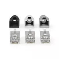 Nedis RJ45 Pass Through Connector for CAT6 FTP Solid/Stranded Cables (10 pcs)