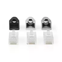 Nedis RJ45 Pass Through Connector for CAT6 UTP Solid/Stranded Cables (10 pcs)