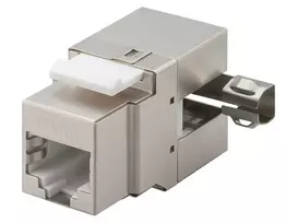 Goobay CAT 6 Keystone RJ45 Female, STP shielded (90° angled output)