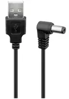Goobay USB to DC Cable 5.5 x 2.1 mm, 1 m, 5V 1A black