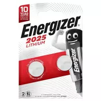 Energizer Lithium battery CR2025 3V 155mAh 2pcs blister