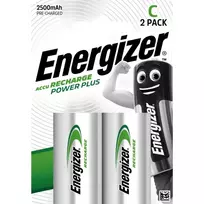 Energizer Rechargeable battery HR14 (C) 1.2V 2500mAh Ni-Mh (2-pack blister)